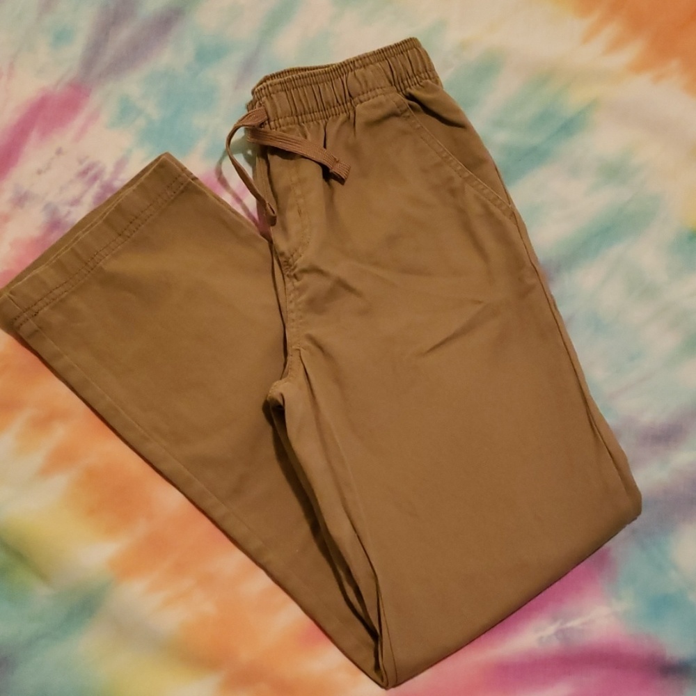 Boys khacki pants, drawstring elastic waist